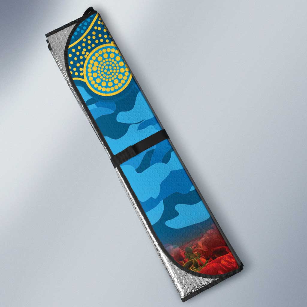 Personalised Parramatta Eels Rugby ANZAC Day Auto Sun Shade Last Post Poppy We Will Remember Them