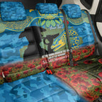 Personalised Parramatta Eels Rugby ANZAC Day Back Car Seat Cover Last Post Poppy We Will Remember Them