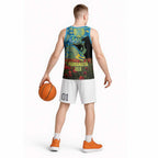 Personalised Parramatta Eels Rugby ANZAC Day Basketball Jersey Last Post Poppy We Will Remember Them