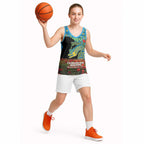 Personalised Parramatta Eels Rugby ANZAC Day Basketball Jersey Last Post Poppy We Will Remember Them