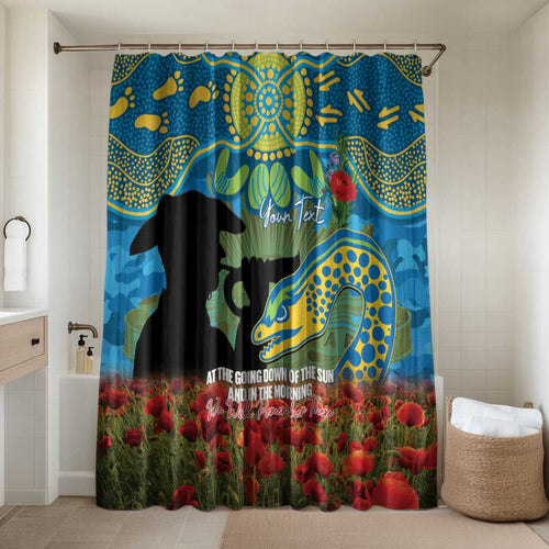 Personalised Parramatta Eels Rugby ANZAC Day Bathroom Set Last Post Poppy We Will Remember Them