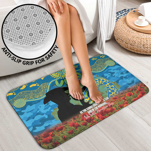 Personalised Parramatta Eels Rugby ANZAC Day Bathroom Set Last Post Poppy We Will Remember Them