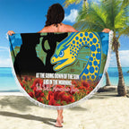 Personalised Parramatta Eels Rugby ANZAC Day Beach Blanket Last Post Poppy We Will Remember Them