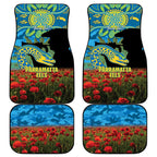 Personalised Parramatta Eels Rugby ANZAC Day Car Mats Last Post Poppy We Will Remember Them
