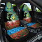 Personalised Parramatta Eels Rugby ANZAC Day Car Seat Cover Last Post Poppy We Will Remember Them