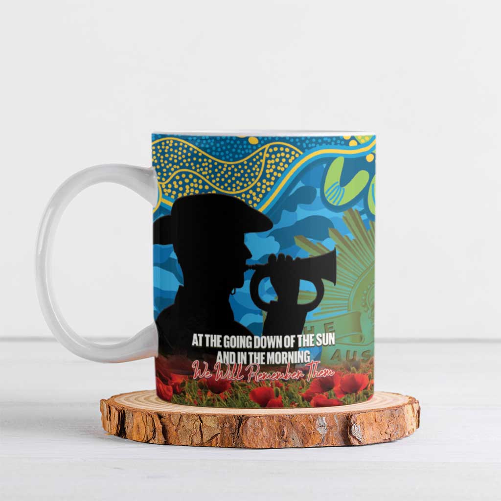 Personalised Parramatta Eels Rugby ANZAC Day Ceramic Mug Last Post Poppy We Will Remember Them