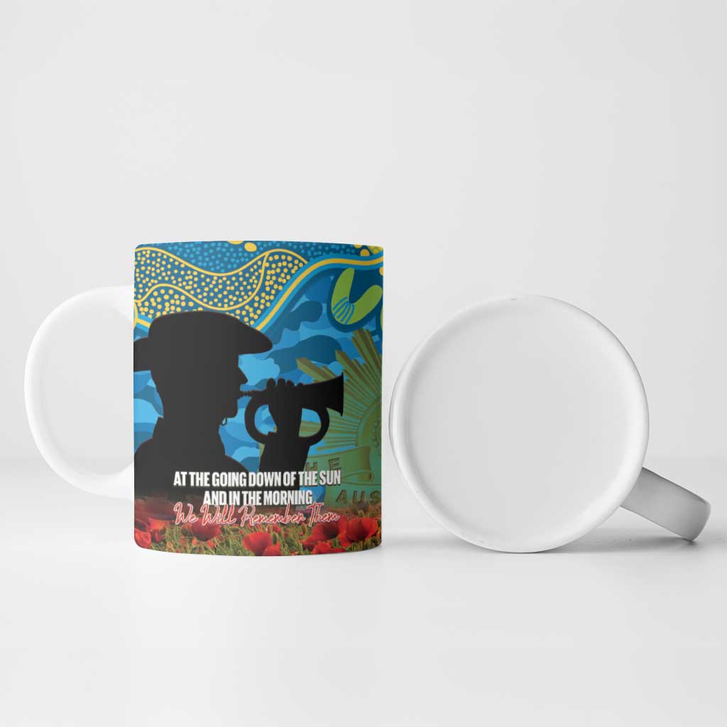 Personalised Parramatta Eels Rugby ANZAC Day Ceramic Mug Last Post Poppy We Will Remember Them