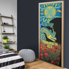 Personalised Parramatta Eels Rugby ANZAC Day Door Cover Last Post Poppy We Will Remember Them