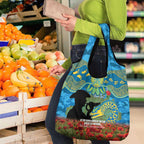 Personalised Parramatta Eels Rugby ANZAC Day Grocery Bag Last Post Poppy We Will Remember Them