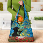 Personalised Parramatta Eels Rugby ANZAC Day Grocery Bag Last Post Poppy We Will Remember Them