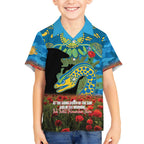Personalised Parramatta Eels Rugby ANZAC Day Hawaiian Shirt Last Post Poppy We Will Remember Them