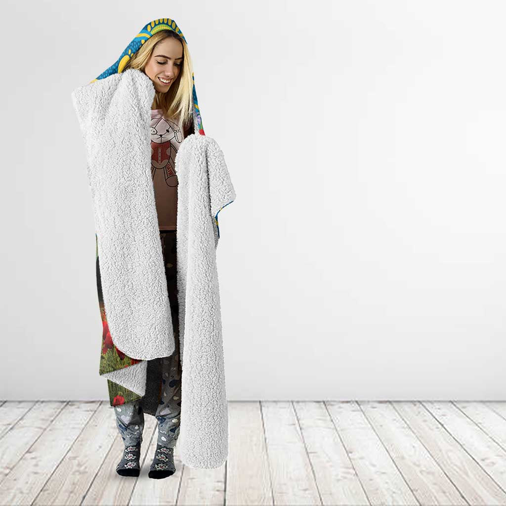 Personalised Parramatta Eels Rugby ANZAC Day Hooded Blanket Last Post Poppy We Will Remember Them