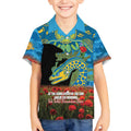 Personalised Parramatta Eels Rugby ANZAC Day Kid Hawaiian Shirt Last Post Poppy We Will Remember Them