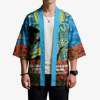 Personalised Parramatta Eels Rugby ANZAC Day Kimono Last Post Poppy We Will Remember Them
