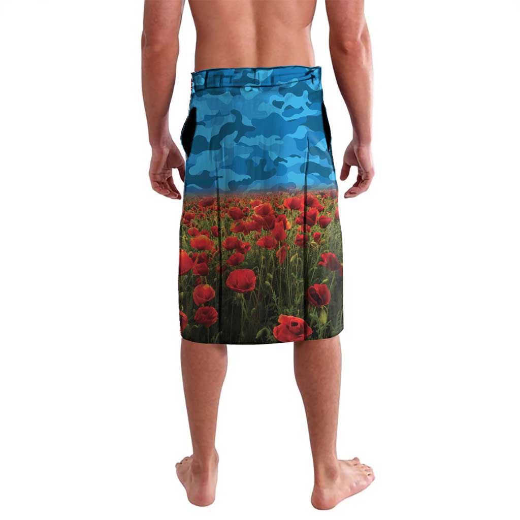 Personalised Parramatta Eels Rugby ANZAC Day Lavalava Last Post Poppy We Will Remember Them