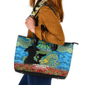 Personalised Parramatta Eels Rugby ANZAC Day Leather Tote Bag Last Post Poppy We Will Remember Them