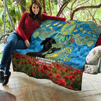 Personalised Parramatta Eels Rugby ANZAC Day Quilt Last Post Poppy We Will Remember Them