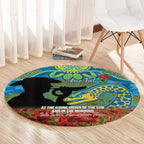 Personalised Parramatta Eels Rugby ANZAC Day Round Carpet Last Post Poppy We Will Remember Them