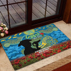 Personalised Parramatta Eels Rugby ANZAC Day Rubber Doormat Last Post Poppy We Will Remember Them