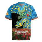 Personalised Parramatta Eels Rugby ANZAC Day Rugby Jersey Last Post Poppy We Will Remember Them