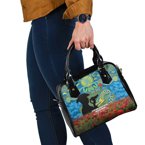 Personalised Parramatta Eels Rugby ANZAC Day Shoulder Handbag Last Post Poppy We Will Remember Them