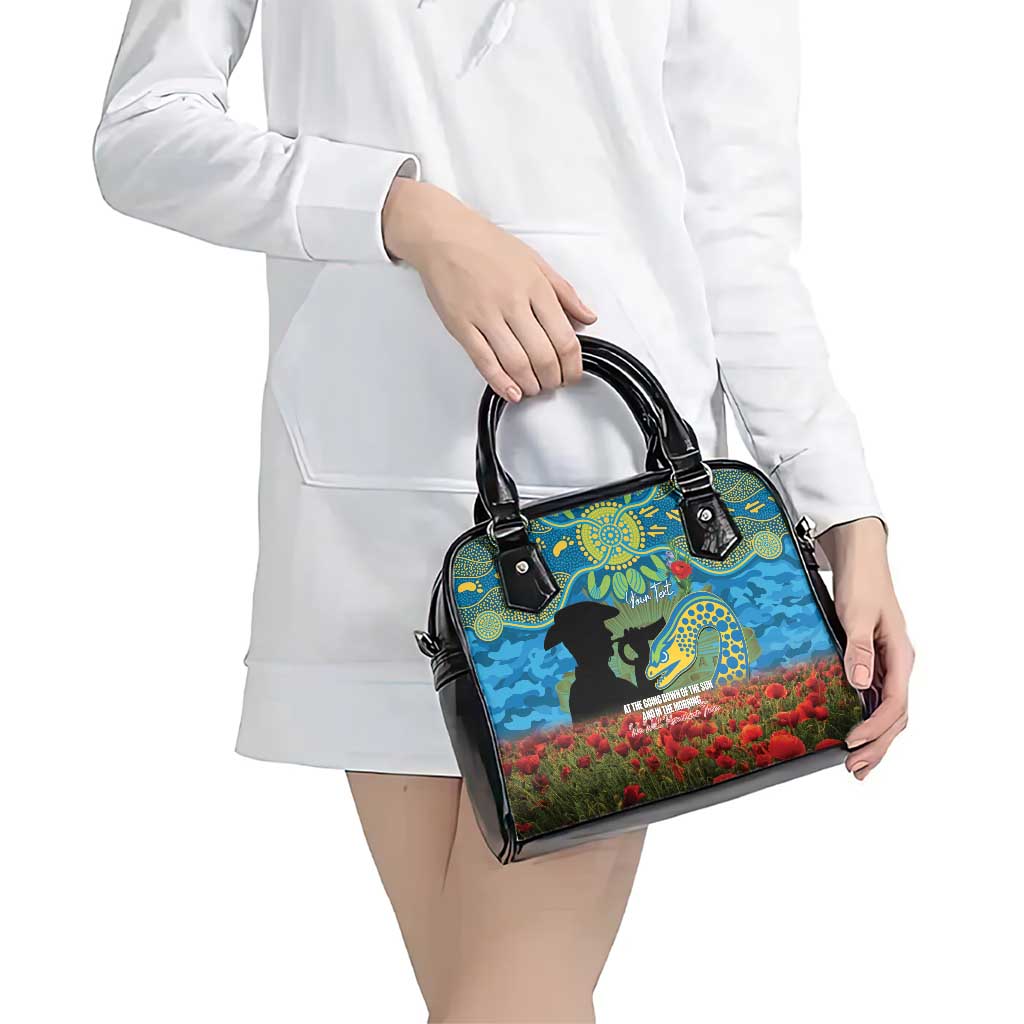 Personalised Parramatta Eels Rugby ANZAC Day Shoulder Handbag Last Post Poppy We Will Remember Them