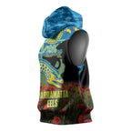 Personalised Parramatta Eels Rugby ANZAC Day Sleeveless Hoodie Last Post Poppy We Will Remember Them