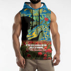 Personalised Parramatta Eels Rugby ANZAC Day Sleeveless Hoodie Last Post Poppy We Will Remember Them