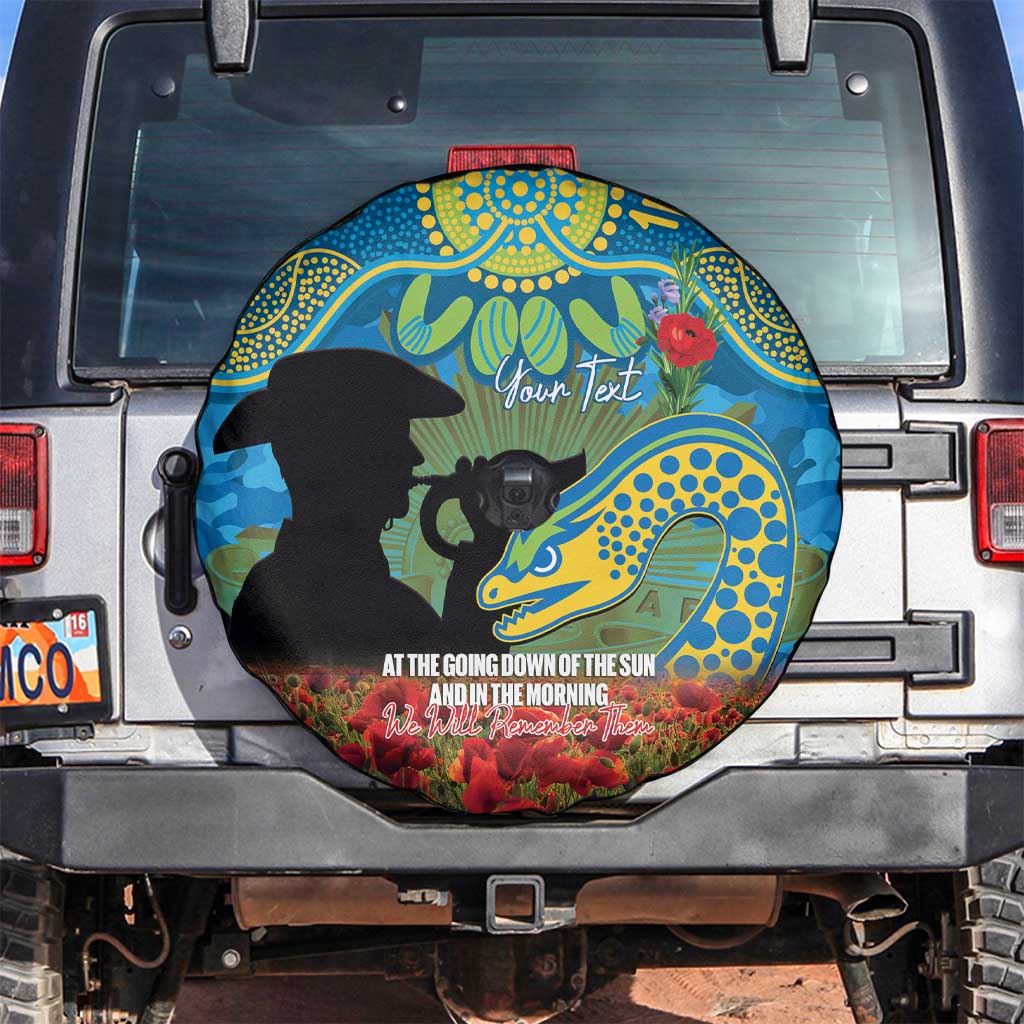Personalised Parramatta Eels Rugby ANZAC Day Spare Tire Cover Last Post Poppy We Will Remember Them