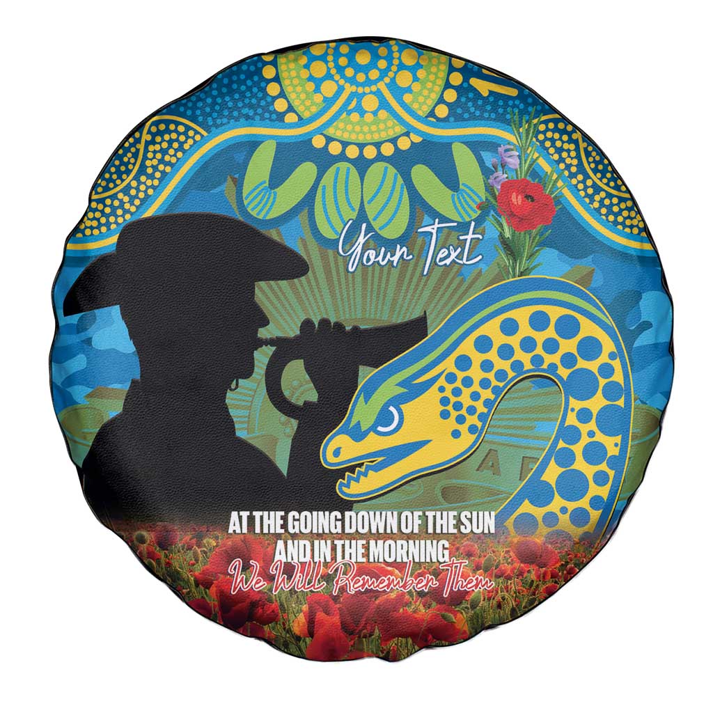 Personalised Parramatta Eels Rugby ANZAC Day Spare Tire Cover Last Post Poppy We Will Remember Them