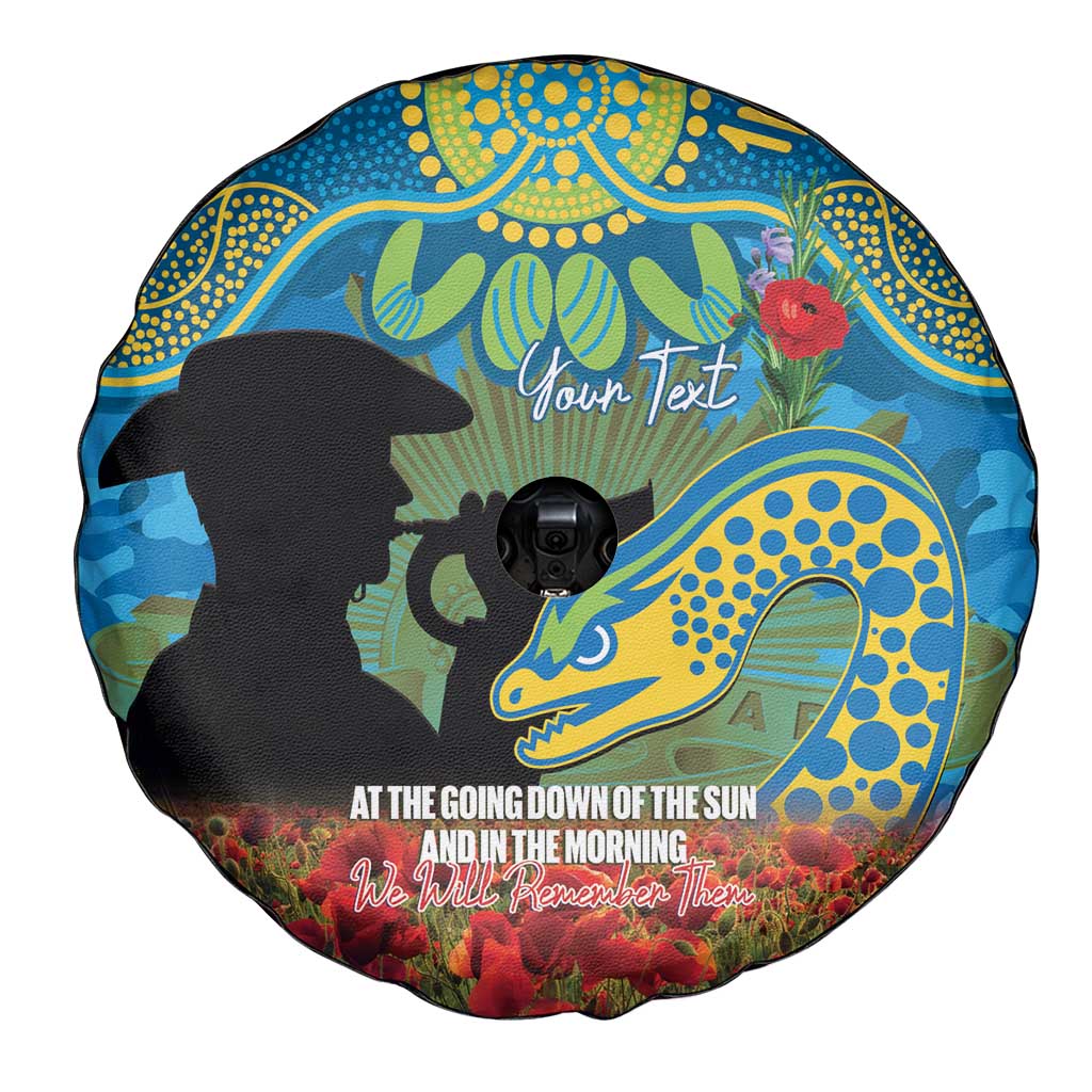 Personalised Parramatta Eels Rugby ANZAC Day Spare Tire Cover Last Post Poppy We Will Remember Them