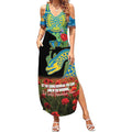 Personalised Parramatta Eels Rugby ANZAC Day Summer Maxi Dress Last Post Poppy We Will Remember Them