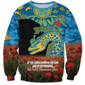 Personalised Parramatta Eels Rugby ANZAC Day Sweatshirt Last Post Poppy We Will Remember Them