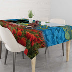 Personalised Parramatta Eels Rugby ANZAC Day Tablecloth Last Post Poppy We Will Remember Them