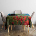 Personalised Parramatta Eels Rugby ANZAC Day Tablecloth Last Post Poppy We Will Remember Them