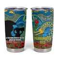 Personalised Parramatta Eels Rugby ANZAC Day Tumbler Cup Last Post Poppy We Will Remember Them
