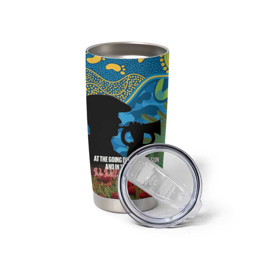Personalised Parramatta Eels Rugby ANZAC Day Tumbler Cup Last Post Poppy We Will Remember Them