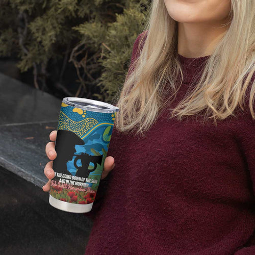 Personalised Parramatta Eels Rugby ANZAC Day Tumbler Cup Last Post Poppy We Will Remember Them