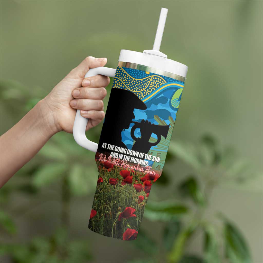 Personalised Parramatta Eels Rugby ANZAC Day Tumbler With Handle Last Post Poppy We Will Remember Them