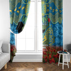 Personalised Parramatta Eels Rugby ANZAC Day Window Curtain Last Post Poppy We Will Remember Them