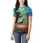 Personalised Parramatta Eels Rugby ANZAC Day Women Polo Shirt Last Post Poppy We Will Remember Them
