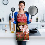 Personalised Dragons Rugby ANZAC Day Apron Last Post Poppy We Will Remember Them