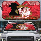 Personalised Dragons Rugby ANZAC Day Auto Sun Shade Last Post Poppy We Will Remember Them