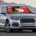 Personalised Dragons Rugby ANZAC Day Auto Sun Shade Last Post Poppy We Will Remember Them