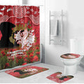 Personalised Dragons Rugby ANZAC Day Bathroom Set Last Post Poppy We Will Remember Them