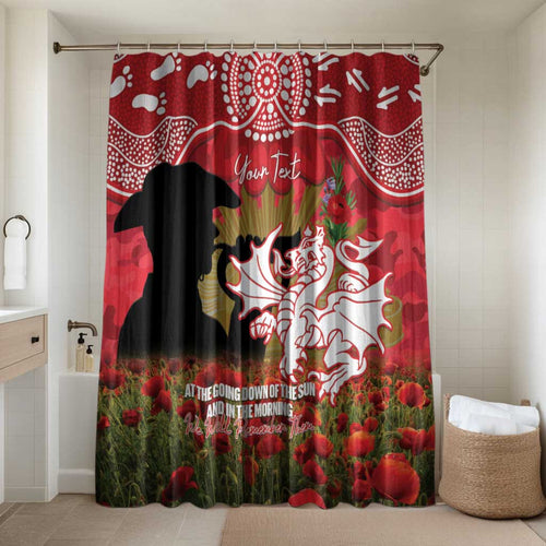 Personalised Dragons Rugby ANZAC Day Bathroom Set Last Post Poppy We Will Remember Them