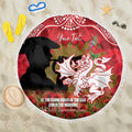 Personalised Dragons Rugby ANZAC Day Beach Blanket Last Post Poppy We Will Remember Them