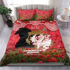 Personalised Dragons Rugby ANZAC Day Bedding Set Last Post Poppy We Will Remember Them