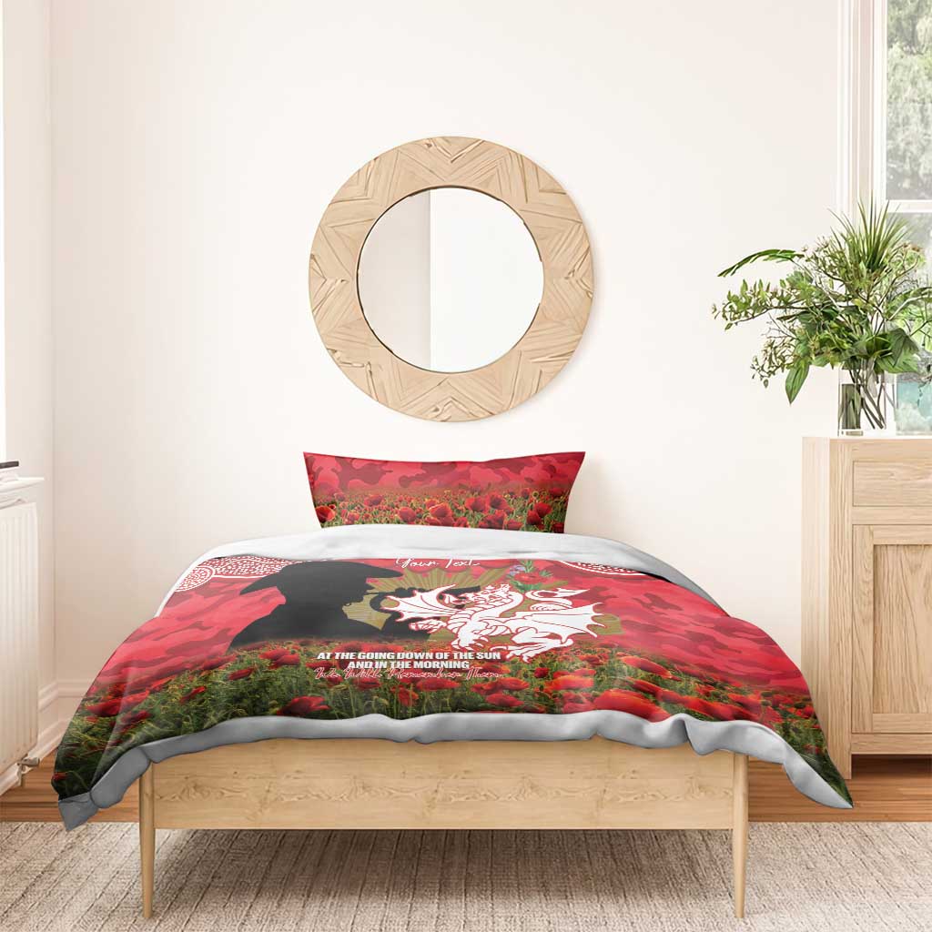 Personalised Dragons Rugby ANZAC Day Bedding Set Last Post Poppy We Will Remember Them