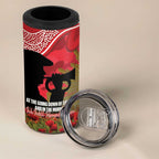 Personalised Dragons Rugby ANZAC Day 4 in 1 Can Cooler Tumbler Last Post Poppy We Will Remember Them